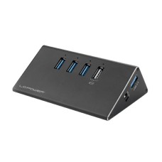 LC POWER HUB LC-HUB-ALU-2B-4 USB3.0 Aluminium