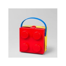 LEGO KUTIJA ZA UŽINU SA RUČKOM: CRVENA