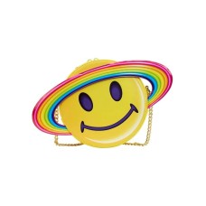 Loungefly Lisa Frank Yellow Rainbow Ring Saturn Cossbody Torba