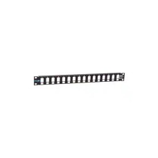 MIRSAN Patch panel 19/1U sa 16 slotova ,bez modula RAL9005 Mirsan MR.19P16P1U.01