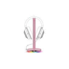 RAZER Base Station V2 Chroma Quartz - Headphone Stand with USB 3.1 and 7.1 Surround Sound