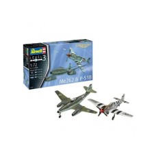 REVELL Maketa model set COMBAT SET ME262 P-51B MUSTANG