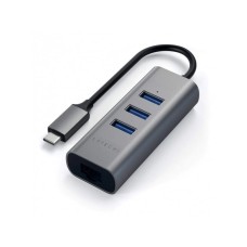 SATECHI Aluminium Type-C Hub (3x USB 3.0,Ethernet) - Space Grey