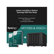 SYNOLOGY NAS Bundle DS923+ sa preinstaliranim 2 x 4TB HAT3300-4T