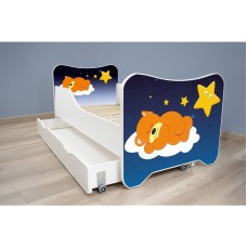 TOP BEDS Happy Kitty Dečiji krevet 140x70 + fioka Sleeping Teddy