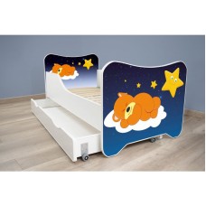 TOP BEDS Happy Kitty Dečiji krevet 160x80 + fioka Sleeping Teddy