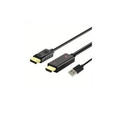 VELTEH HDMI M. na Displayport M. Kabl 1.8m H2DP-K180