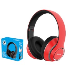 X WAVE Bluetooth stereo slušalice sa mikrofonom v5.0/FM/microSD/AUX/Baterija 200mAh/8-9h raz/domet10m/Red