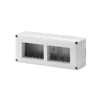 GEWISS GW27005 zaštićeno kućište za sistemske uređaje - horizontalno višestruko - 6 banda - modul 3k2 - ral 7035 siva - ip40 GEWISS GW27005 zaštićeno kućište za sistemske uređaje - horizontalno višestruko - 6 banda - modul 3k2 - ral 7035 siva - ip40